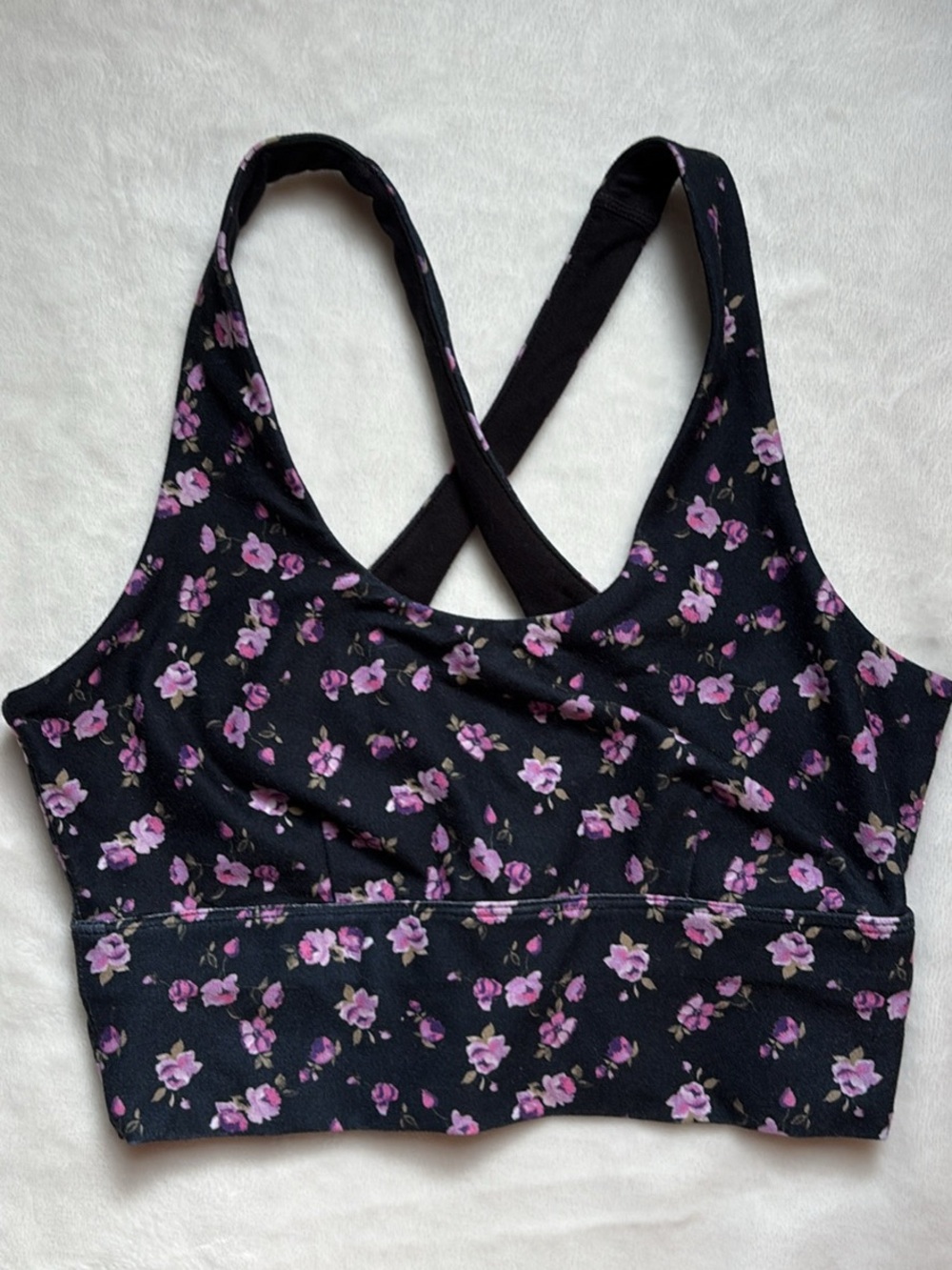 Betsey Johnson Performance Floral Sports Bra Size XS